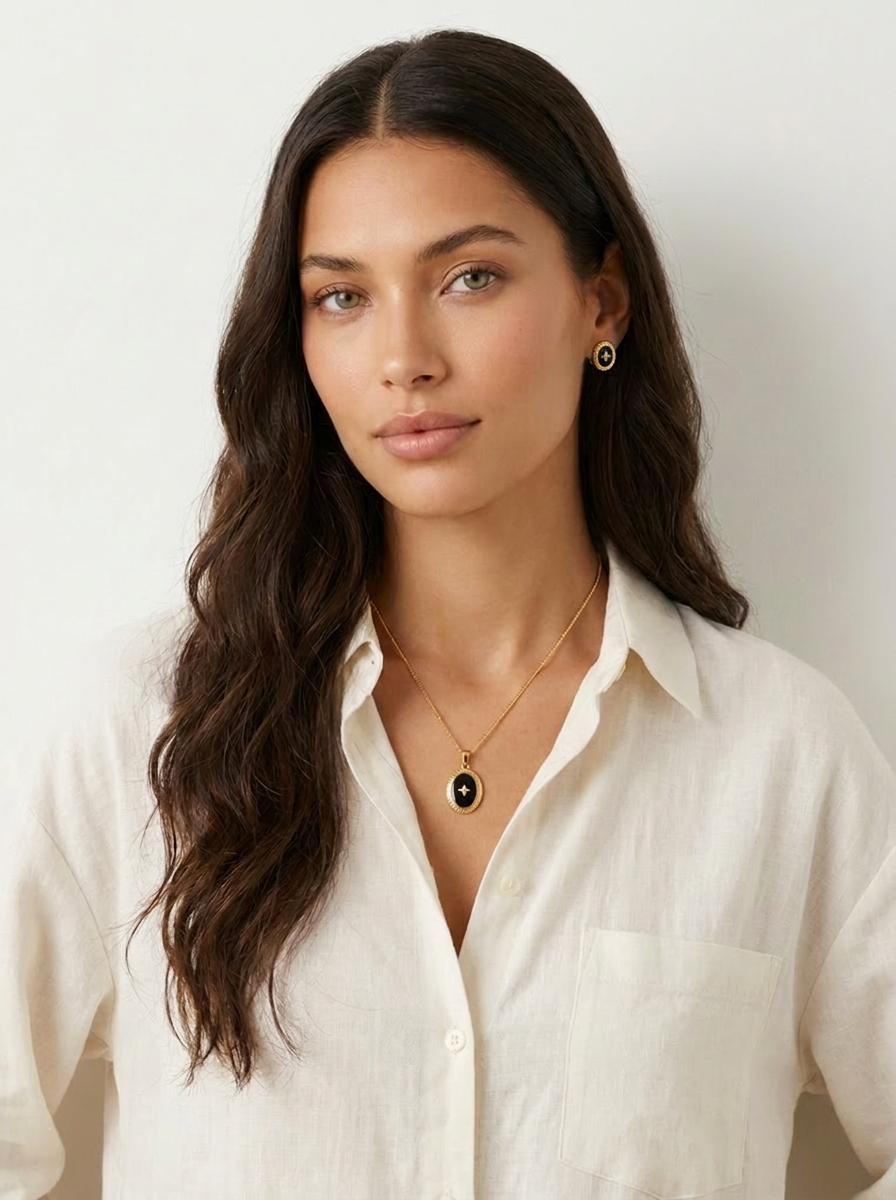 Oval Pendant Necklace