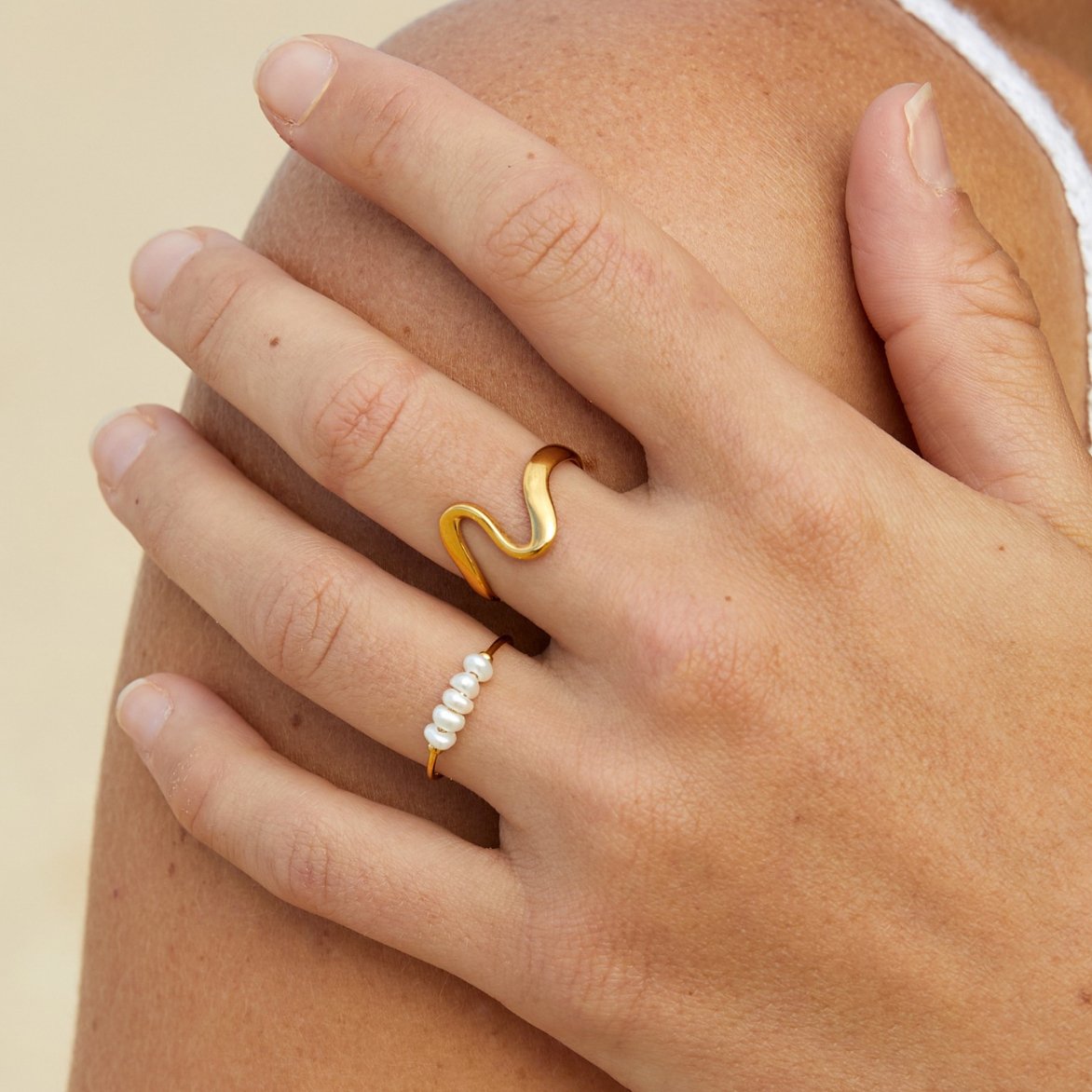 Pearl Beaded Ring