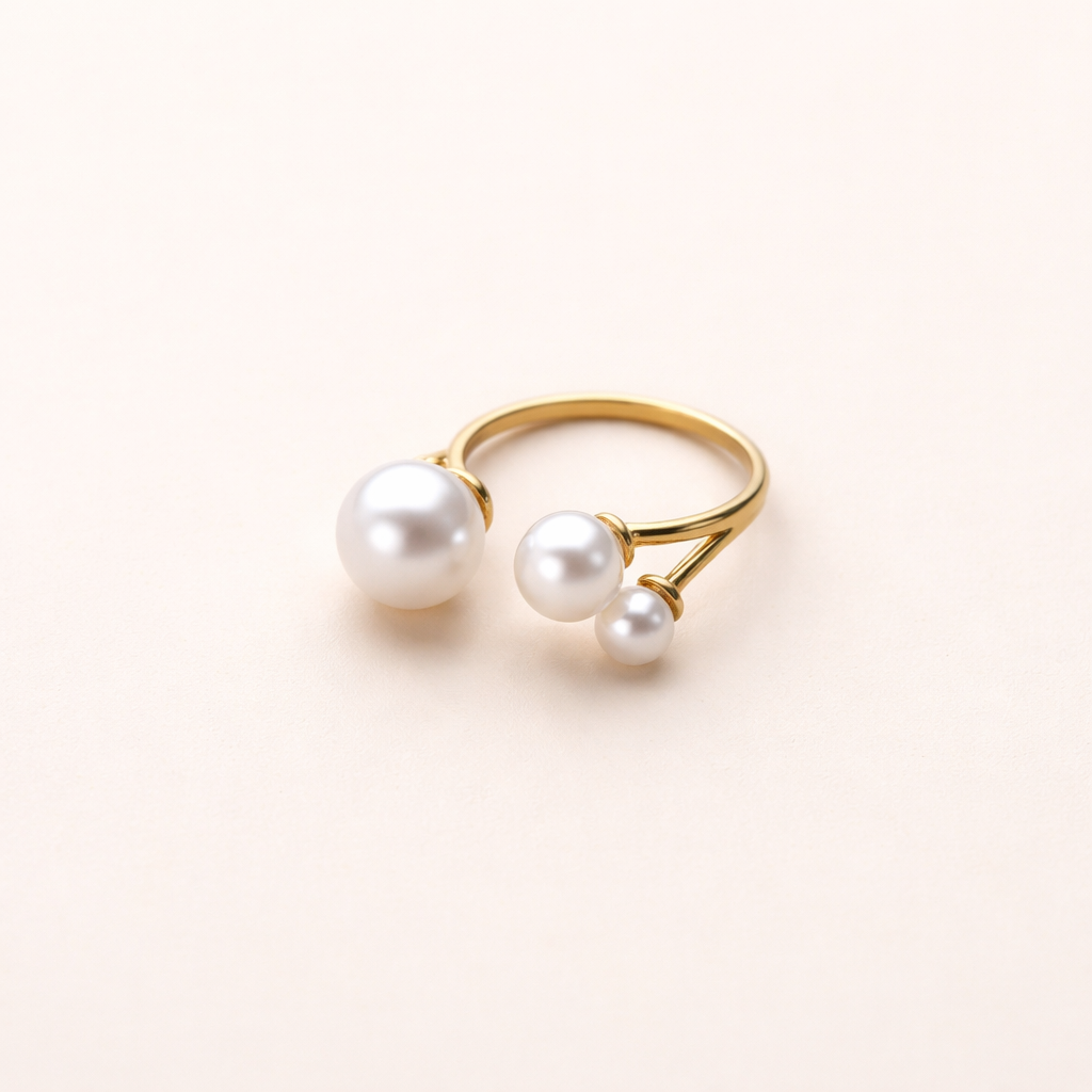 Pearl Open Band Ring