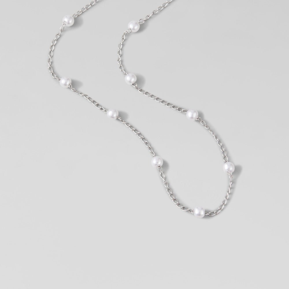 Pearl Station Necklace