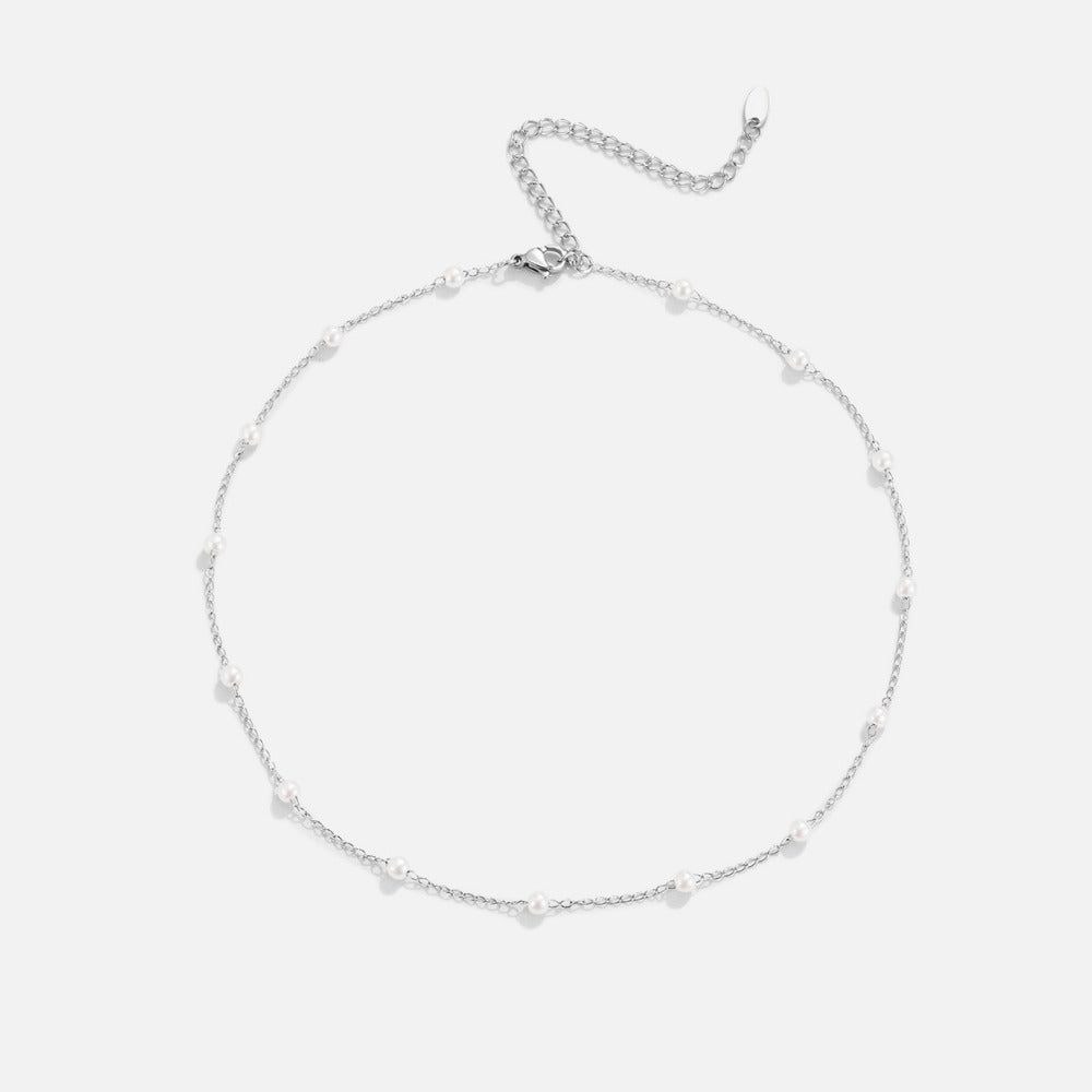 Pearl Station Necklace