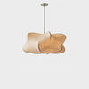 Japanese Silk Pendant Light – Warm White LED Hanging Lamp