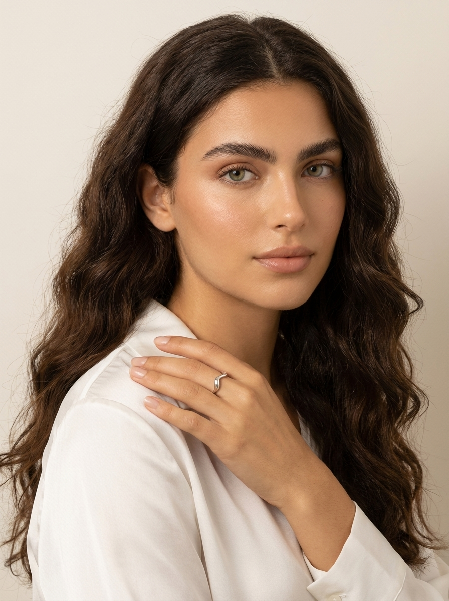 Silver Wave Open Ring