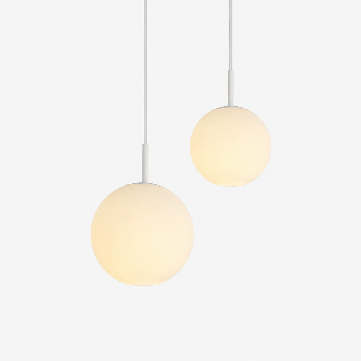 Skandiloft Nordic Pendant Light – White, Modern & Dimmable