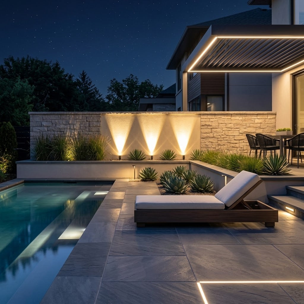 SolaraBeam – Adjustable Solar LED Garden Spotlight with Zoom Lens
