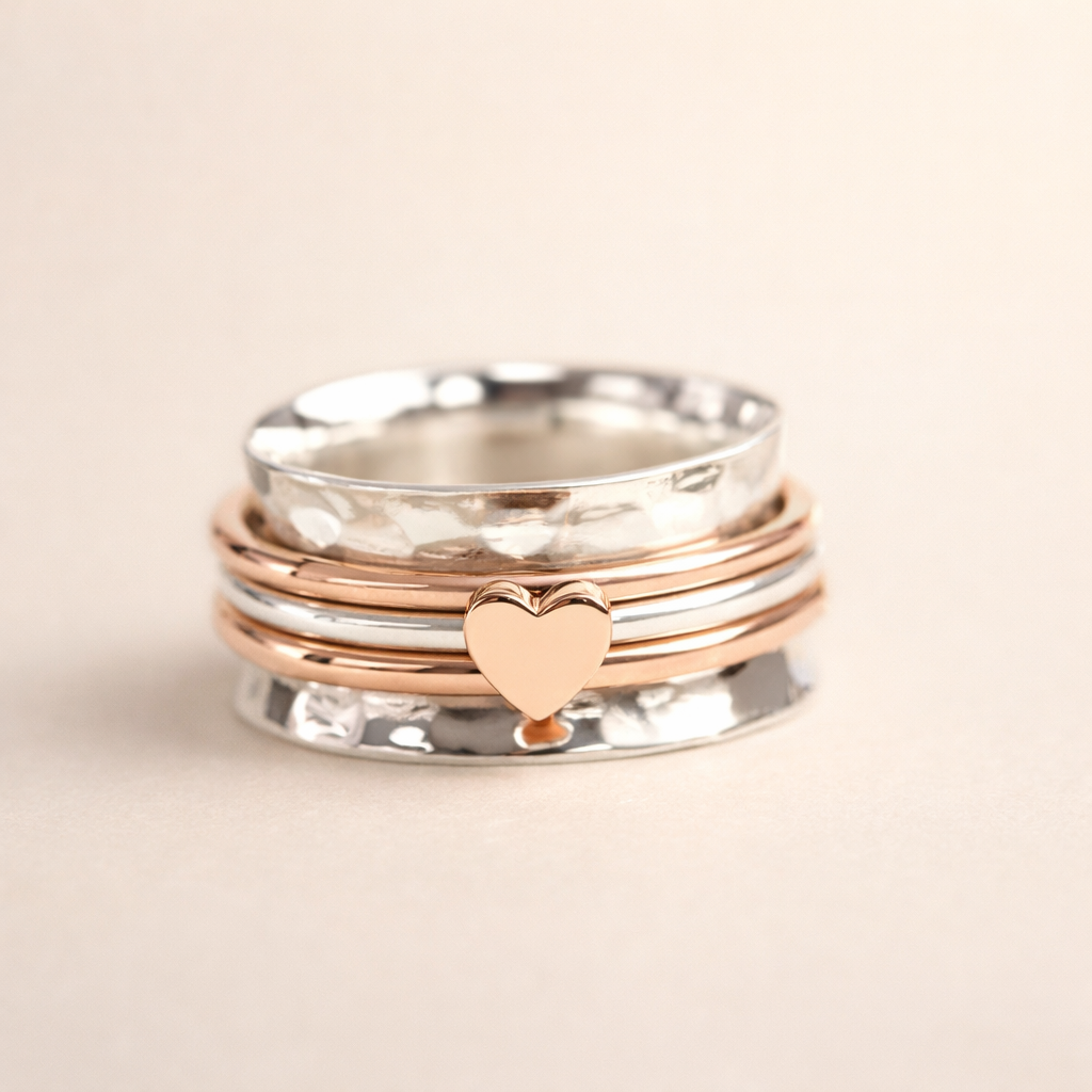 Spinner Heart Ring