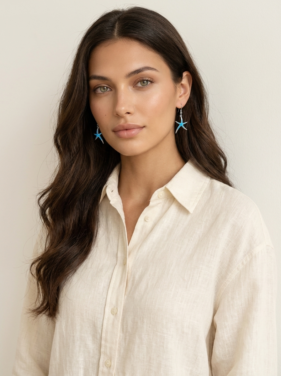 Starfish Drop Earrings