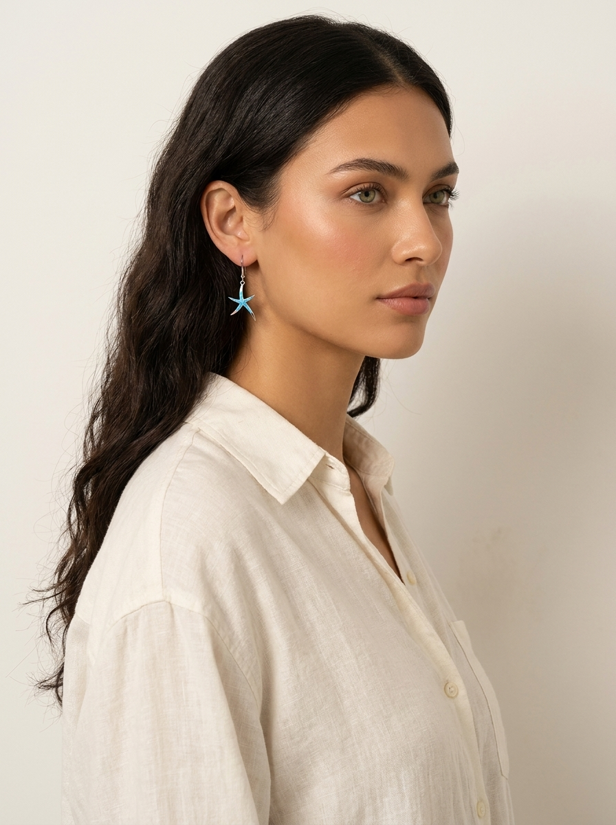Starfish Drop Earrings