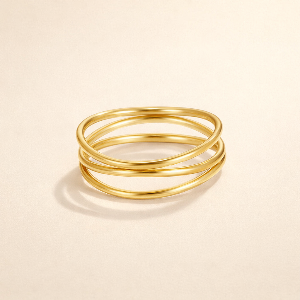 Triple Band Gold Ring