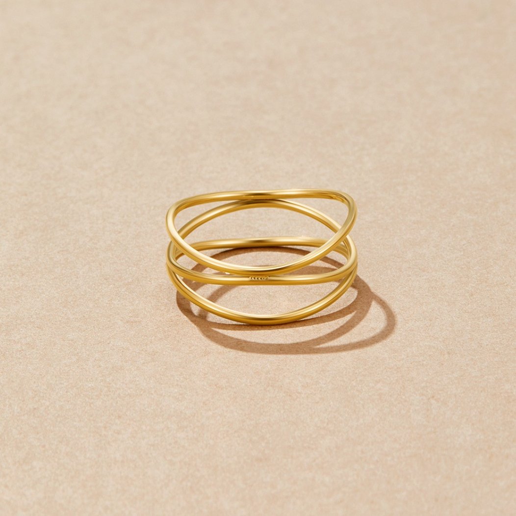 Triple Band Gold Ring