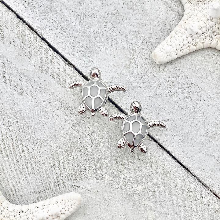 Turquoise Turtle Stud Earrings