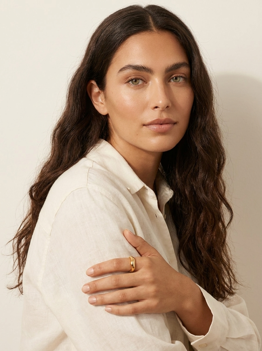 Twisted Gold Band Ring