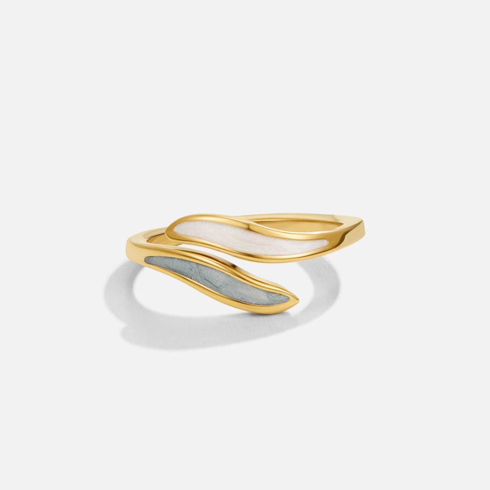 Two-Tone Wave Ring