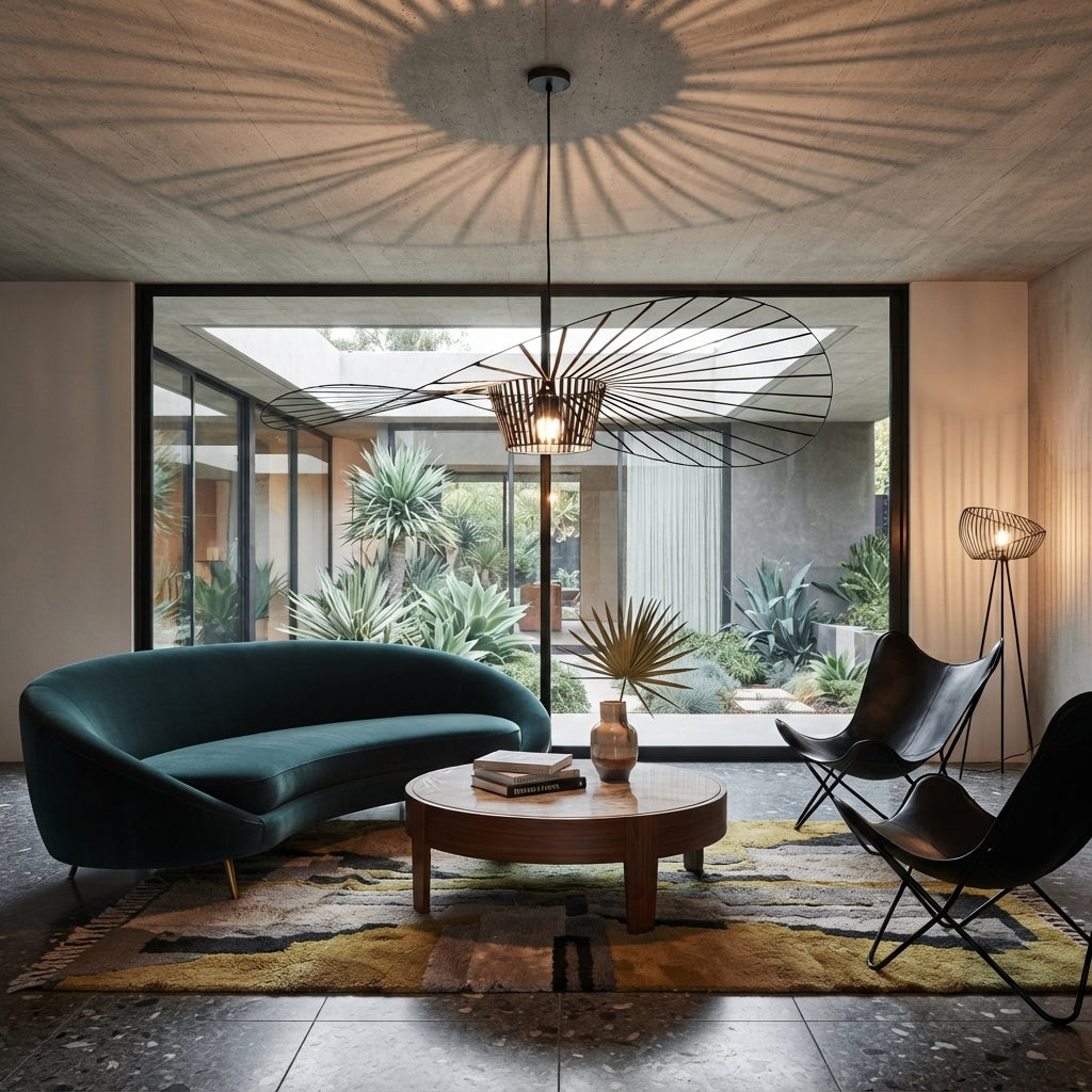 Vertigo Modern Straw Pendant Light
