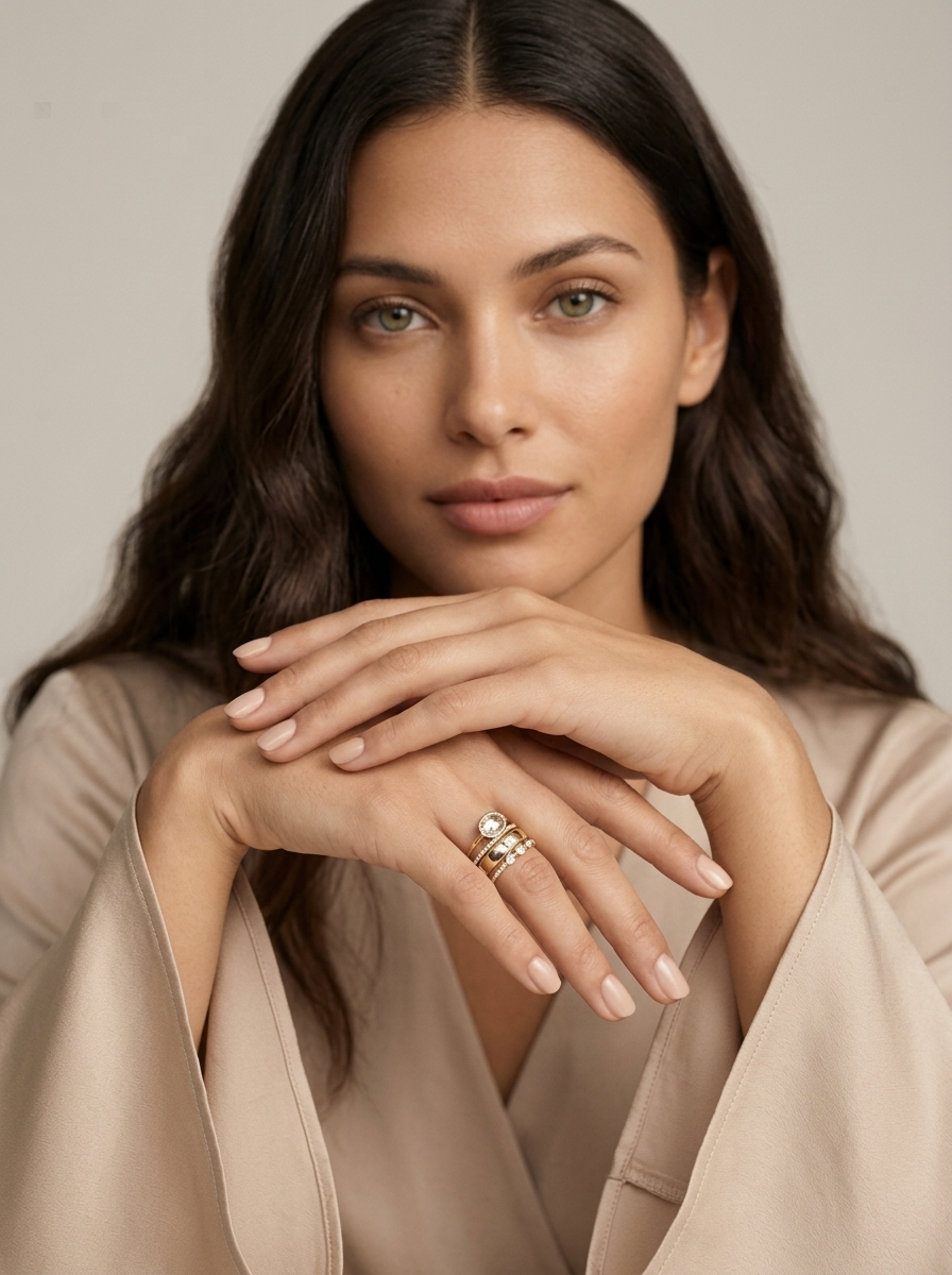 Vintage Gold-Toned Ring Set – Livia