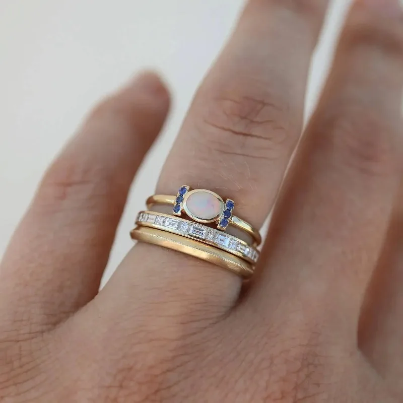 Vintage Opal Ring Set - Seraphina
