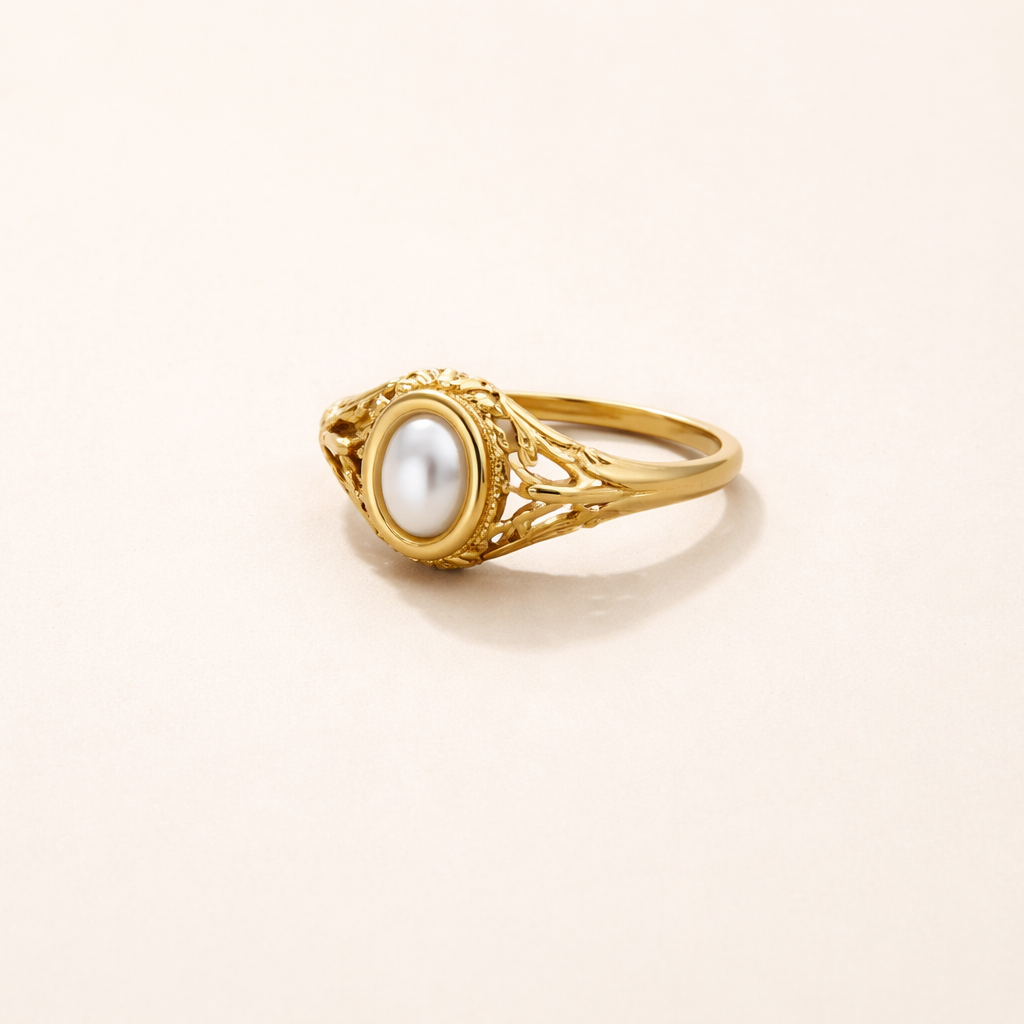 Vintage Pearl Statement Ring