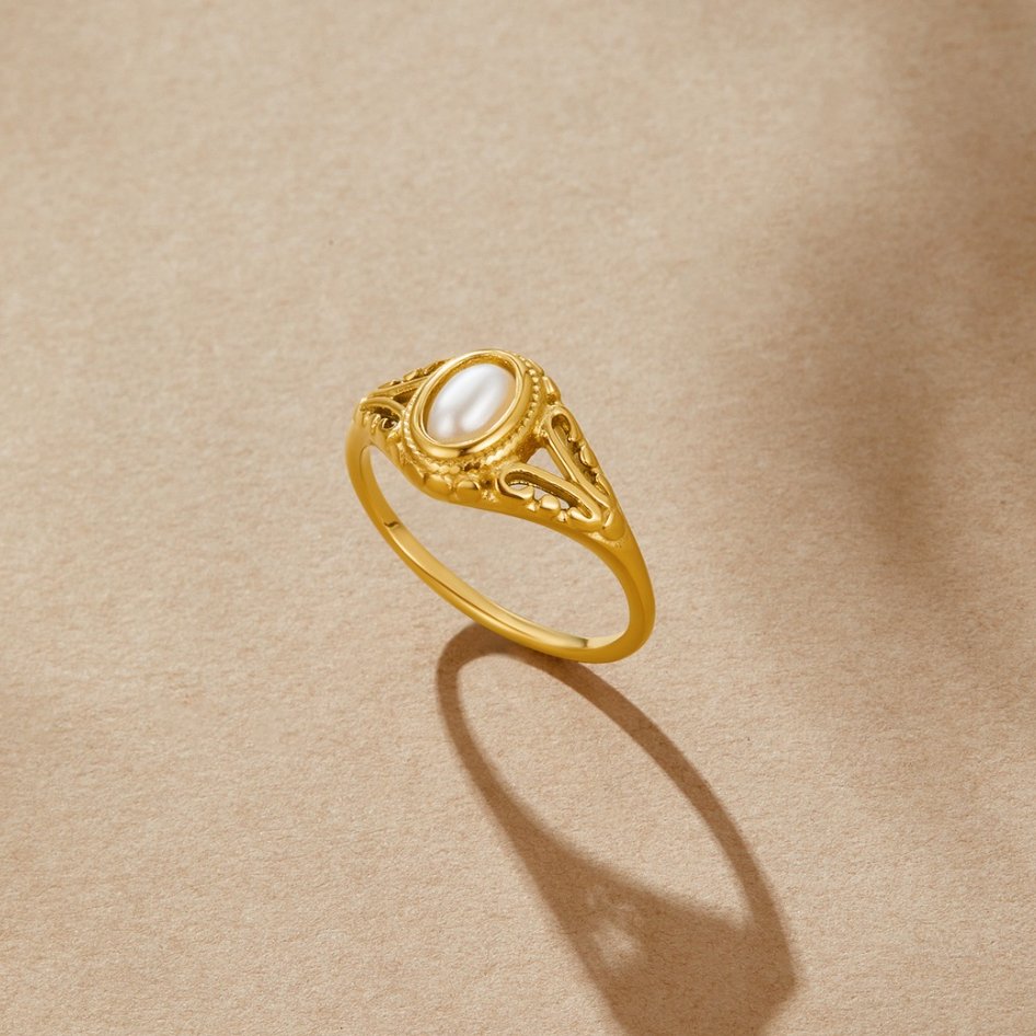 Vintage Pearl Statement Ring